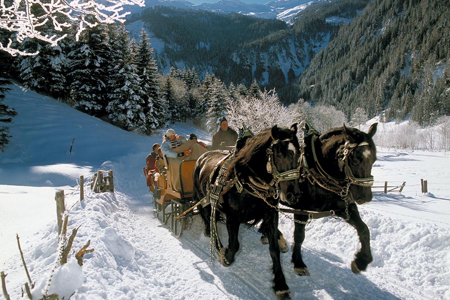 Pferdekutschenfahrt Winter Grossarltal